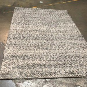 Heavy knit wool natural woven carpet 5x7 feet 5'x7 'new